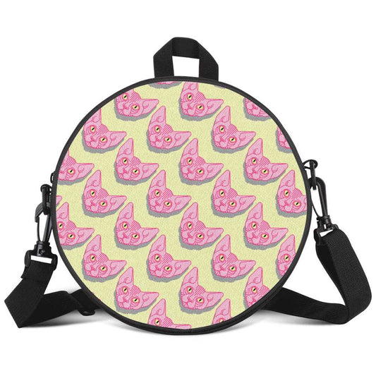 Sphynx Cat Round Bag