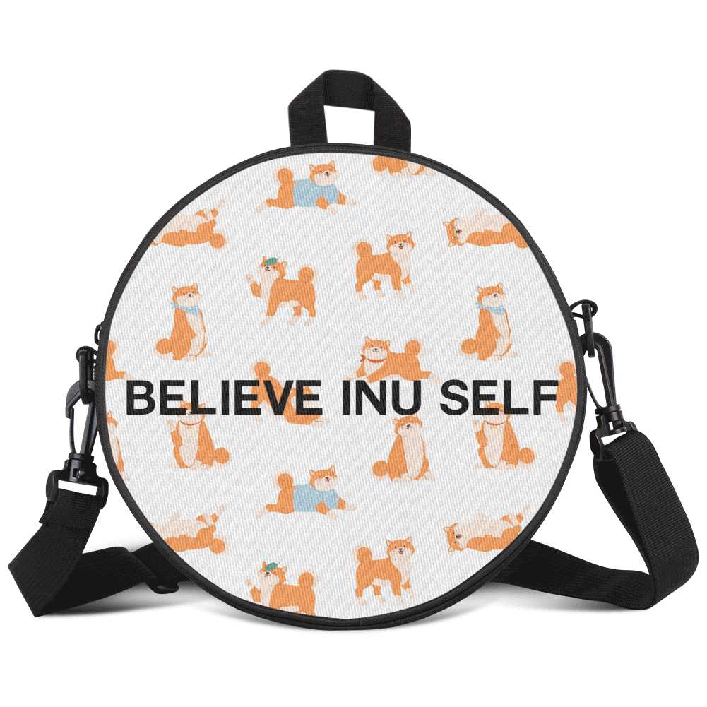 "Believe Inu Self" Round Bag